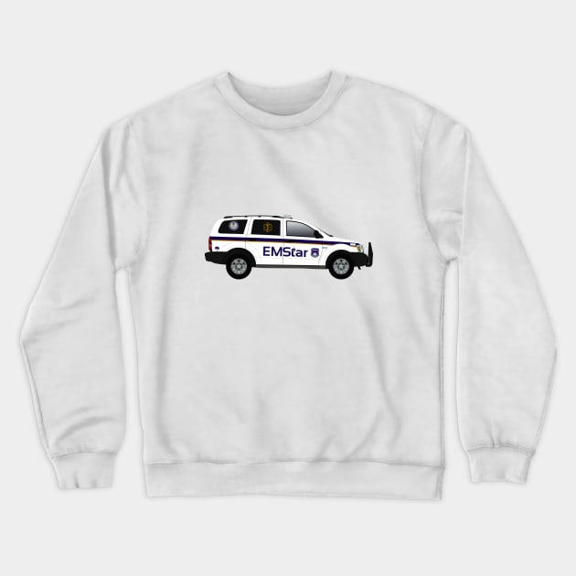 EMStar paramedic car Crewneck Sweatshirt by BassFishin